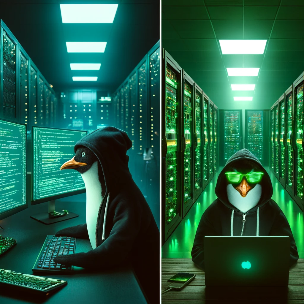 Penguins in Server Room